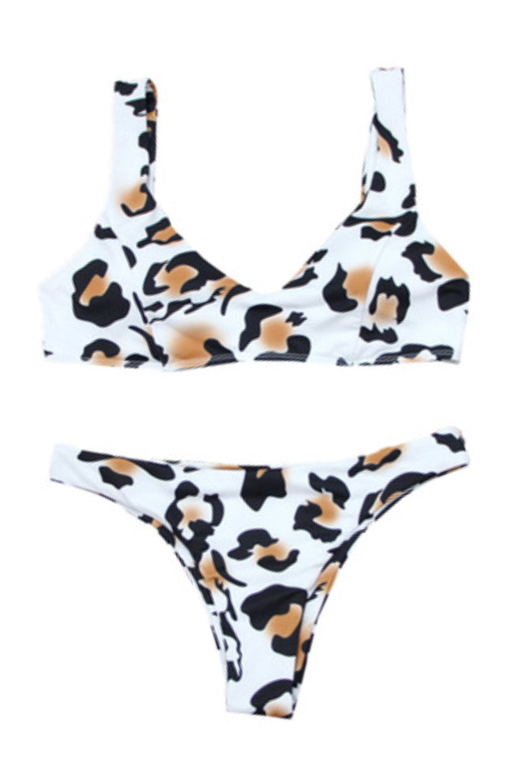 Iyasson Leopard Print Bikini Swimwear