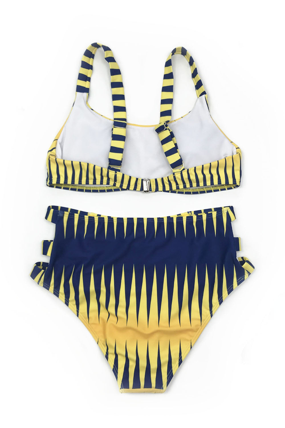 Iyasson Ethnic Gradient Print High-Waisted Bikini Set