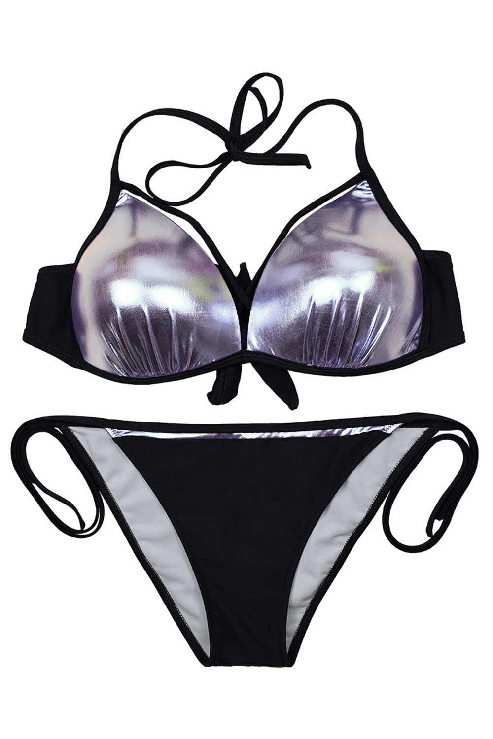 Iyasson Womens Low Rise Two Pieces Padded Bikini Set