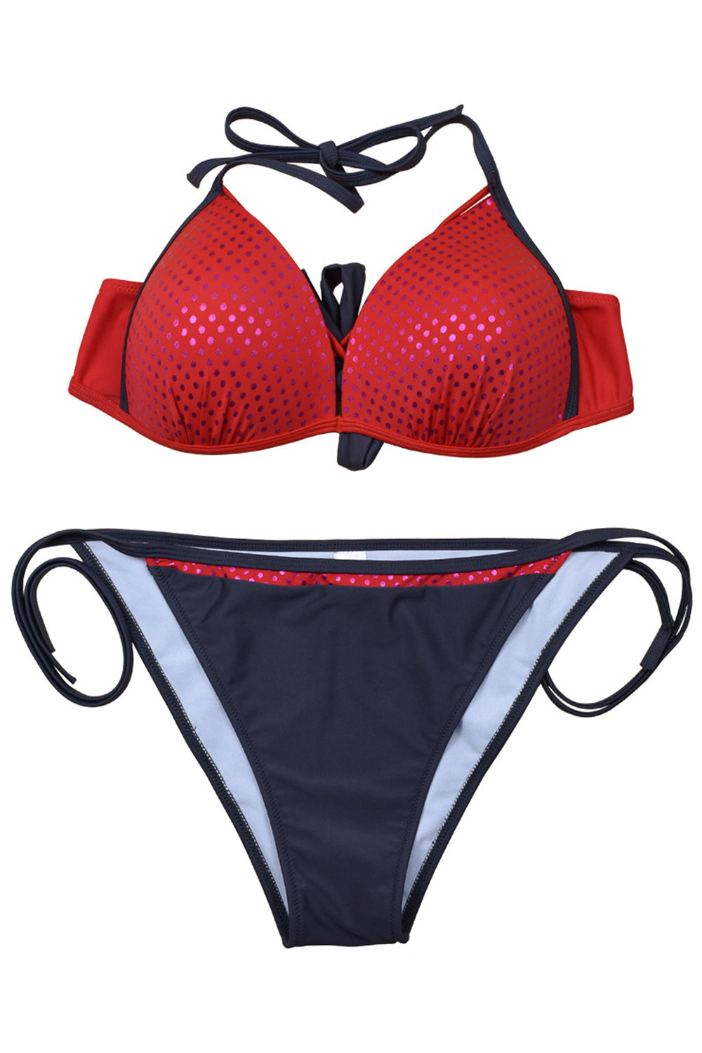Iyasson Womens Low Rise Two Pieces Padded Bikini Set