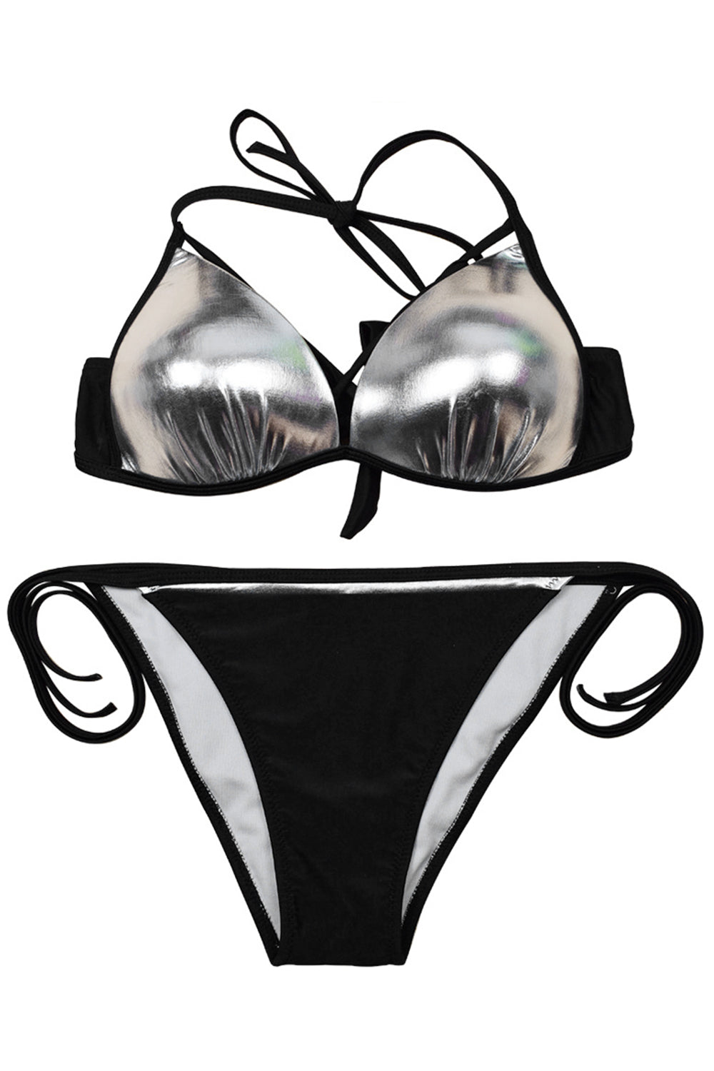 Iyasson Womens Low Rise Two Pieces Padded Bikini Set