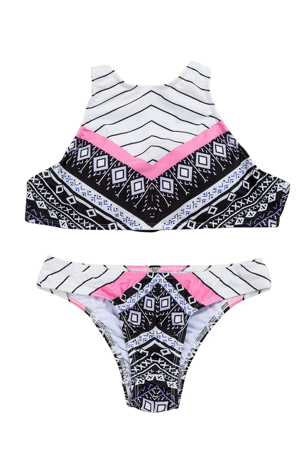 Iyasson  Bohemia Print  Halter Bikini Set