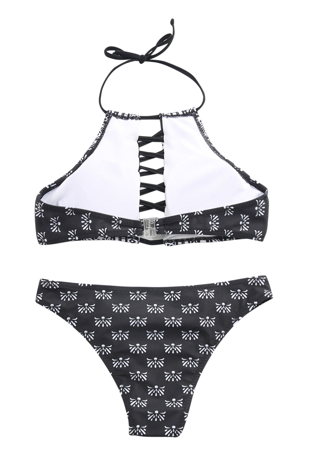 Iyasson Strappy Detailing Boho Bathing Suits