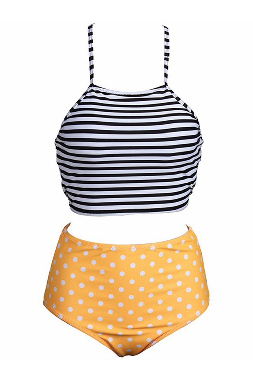Iyasson Summer Beach Vintage Halter Bikini Set