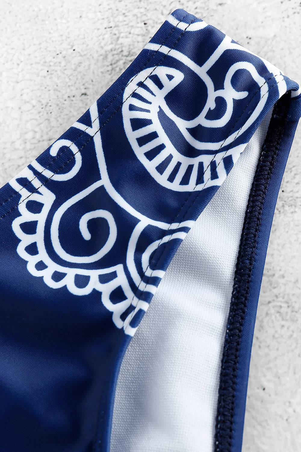 Flower Print Wire Free Bikini Swimwear