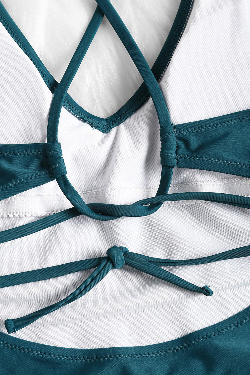 Crisscross High Leg One-piece Swimwear