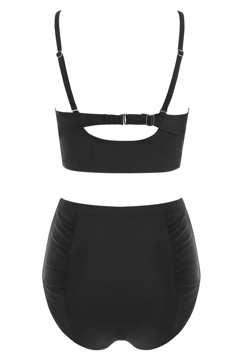 High Waist Criss Cross Bikini Set