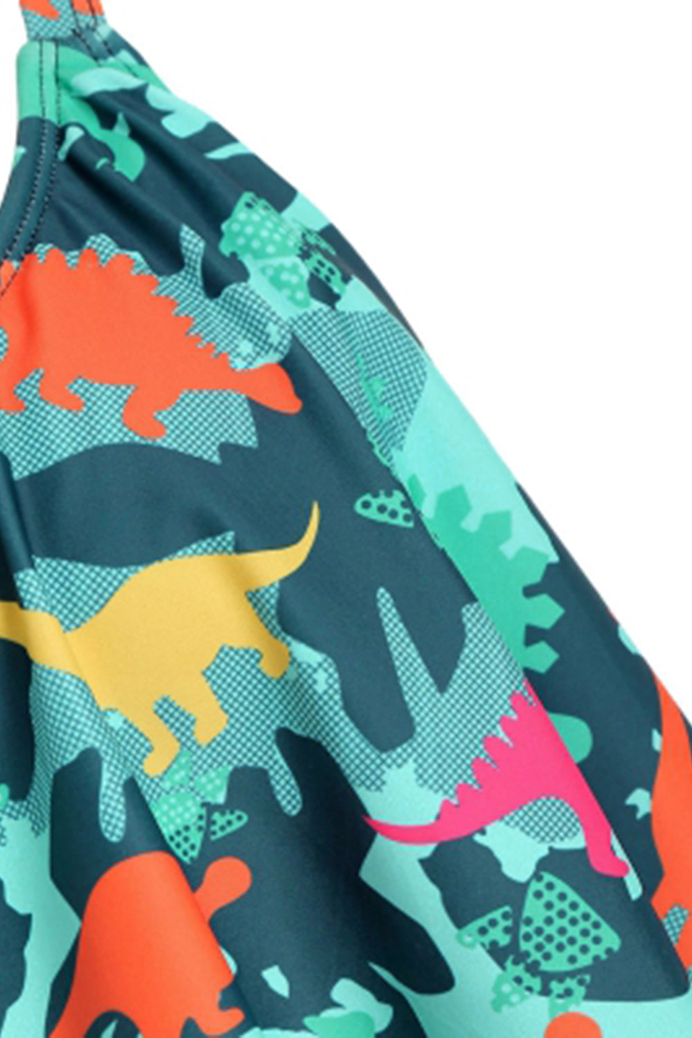 Dinosaur Print High Waist Tummy Control Bikini Set