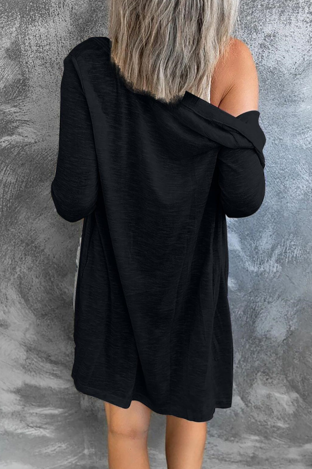 Women Button Long Casual Cardigan