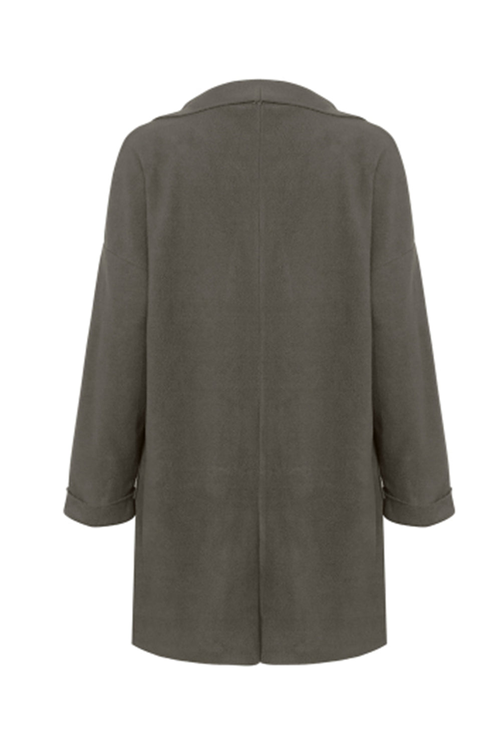 Women Lapel Open Front Jacket Coat