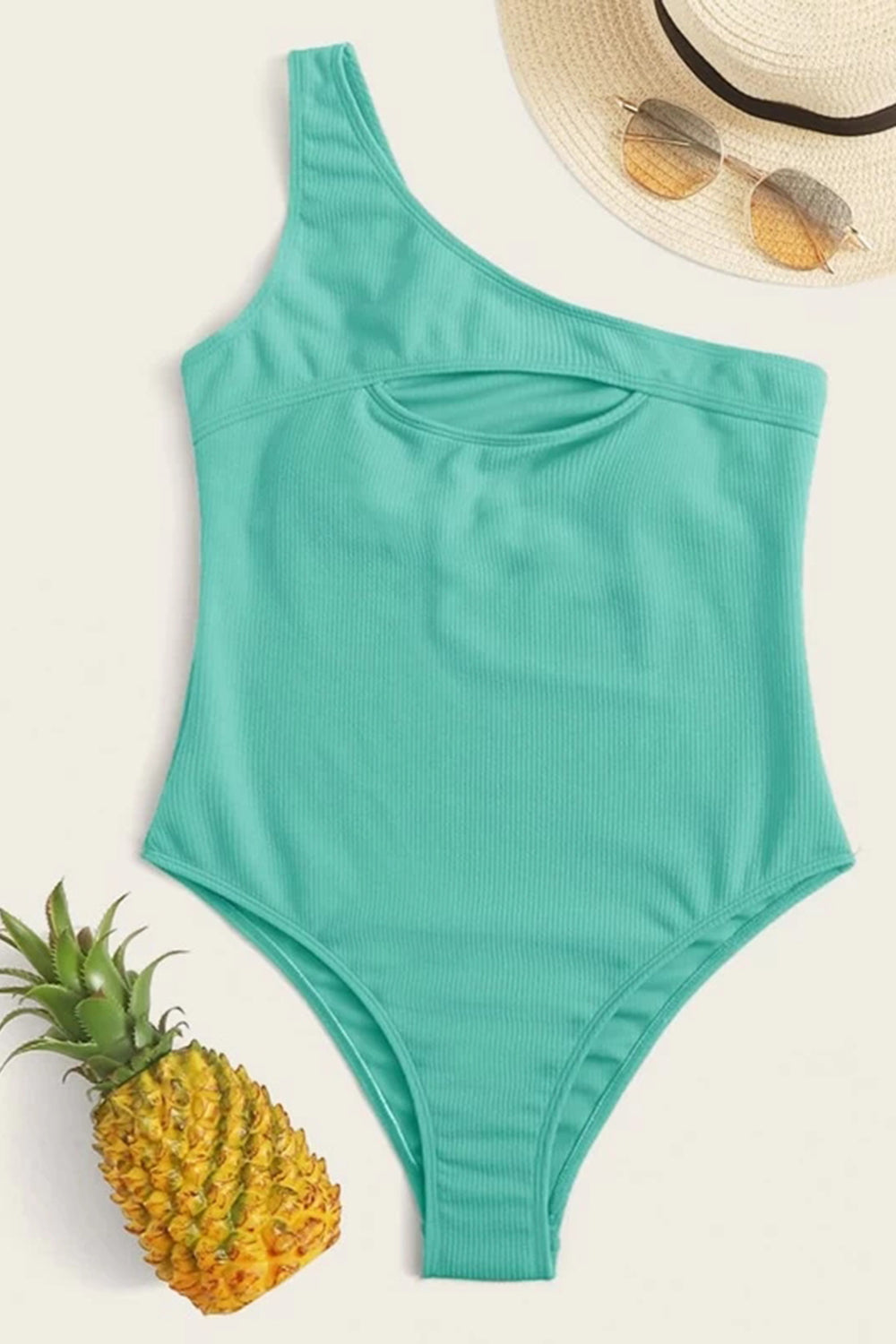 One Shoulder One Piece Swimsuit
