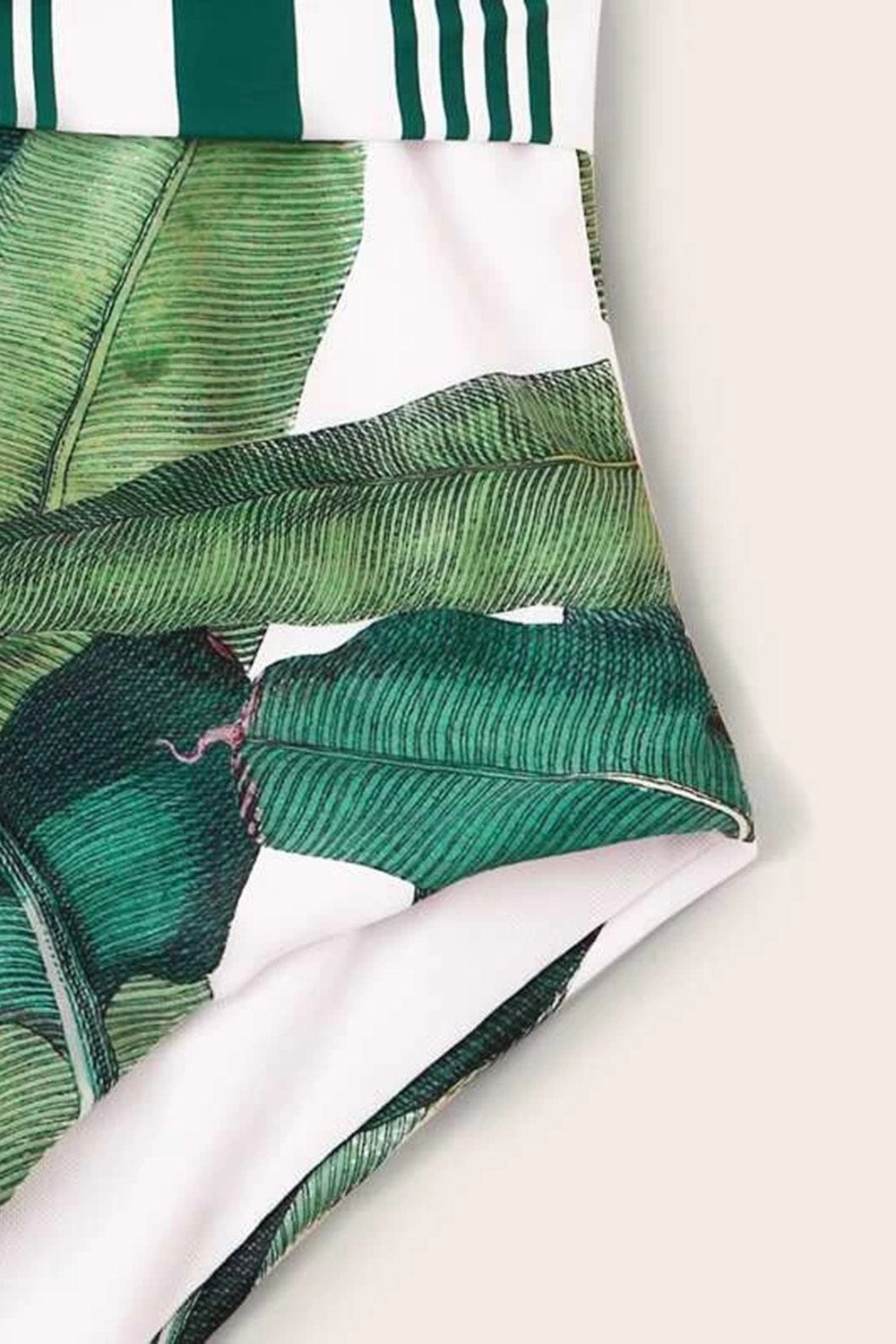 Tropical One Shoulder One Piece Swimsuit