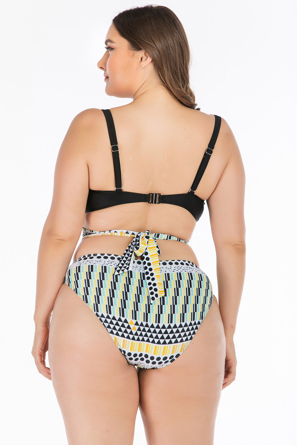 Women Plus Size Vintage Push Up Bikini