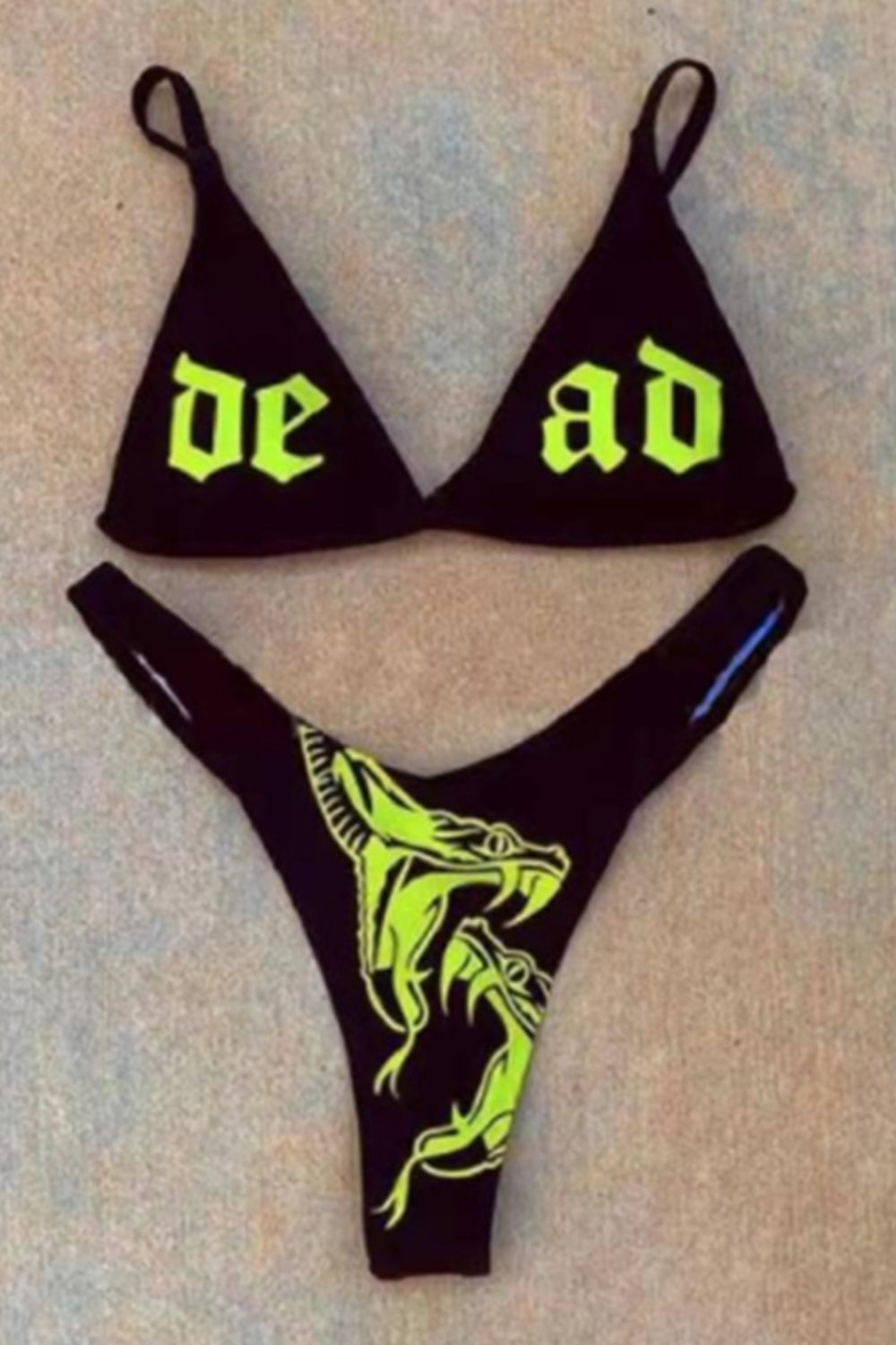 Halloween Skull Slim Sexy Beach Casual Bikini