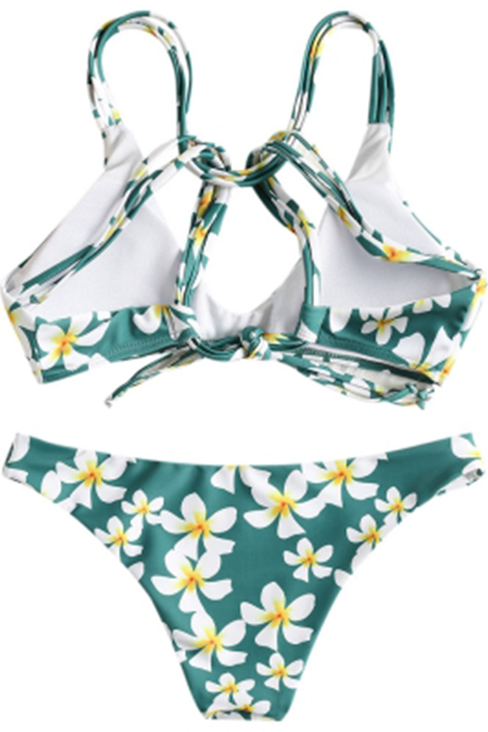 Floral Strappy Wrap Bikini Set