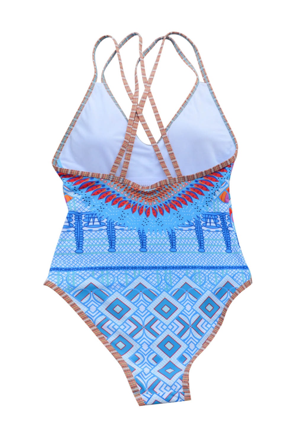 Iyasson Boho Print One-piece Swimsuit