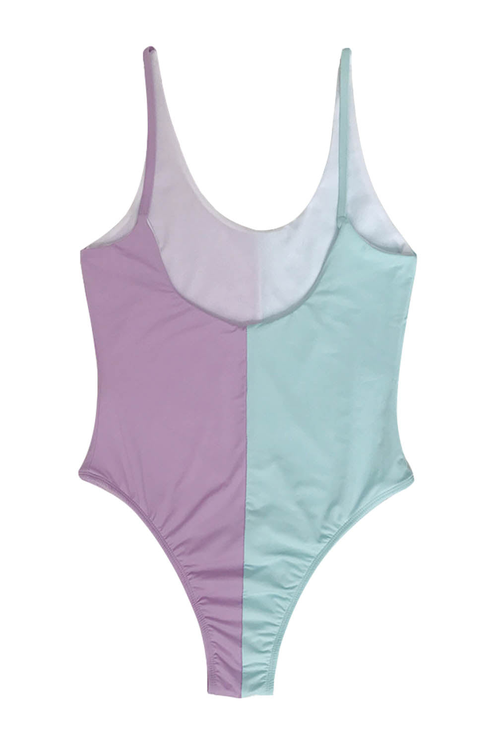 Iyasson Color-block Contrast One-piece Swimwear