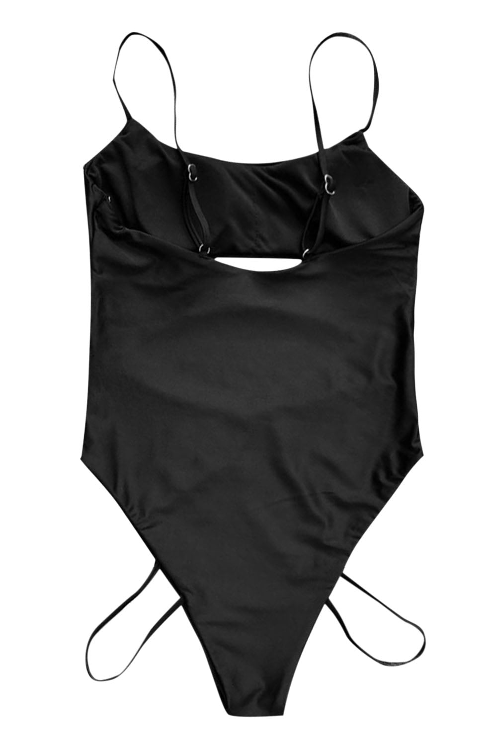 Iyasson Women's Sexy Low-cut Camisole Multiple Ties One-piece Swimsuit