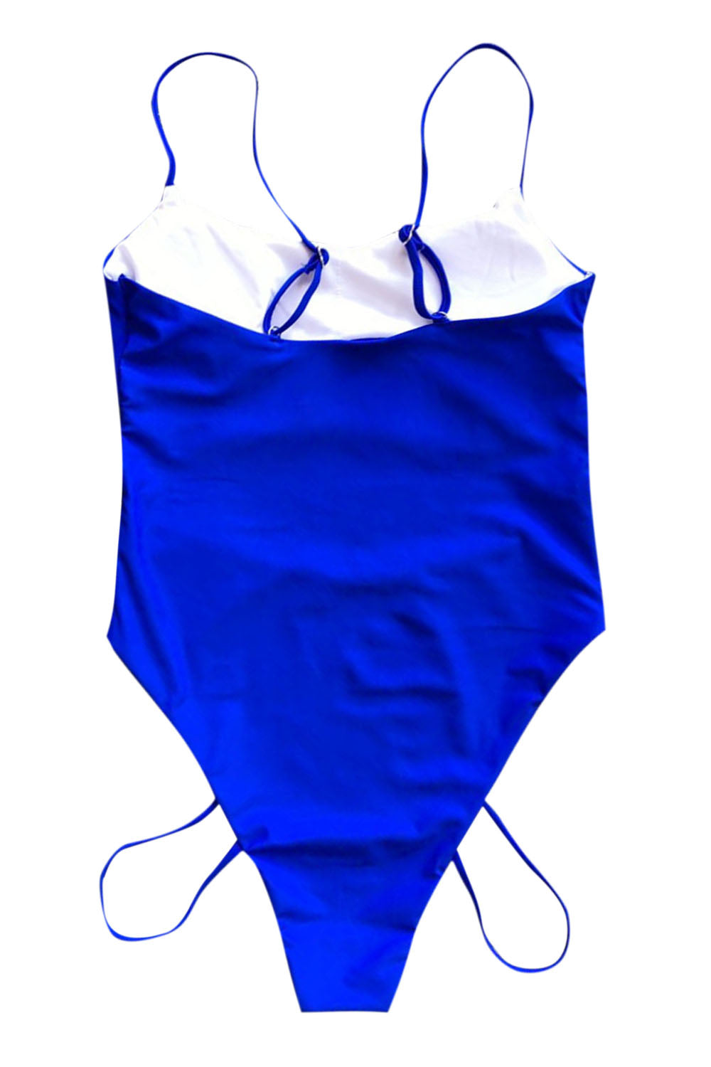 Iyasson Women's Sexy Low-cut Camisole Multiple Ties One-piece Swimsuit