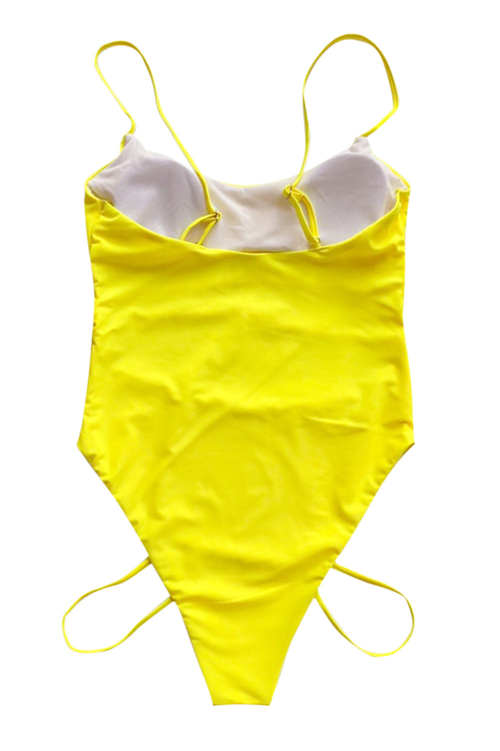 Iyasson Women's Sexy Low-cut Camisole Multiple Ties One-piece Swimsuit