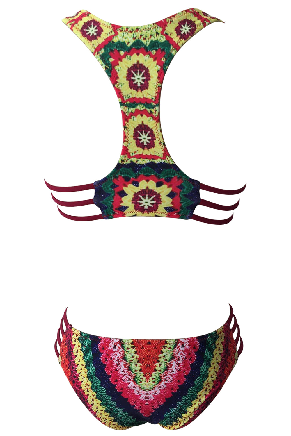 Iyasson Digital printing One-piece Swimsuit