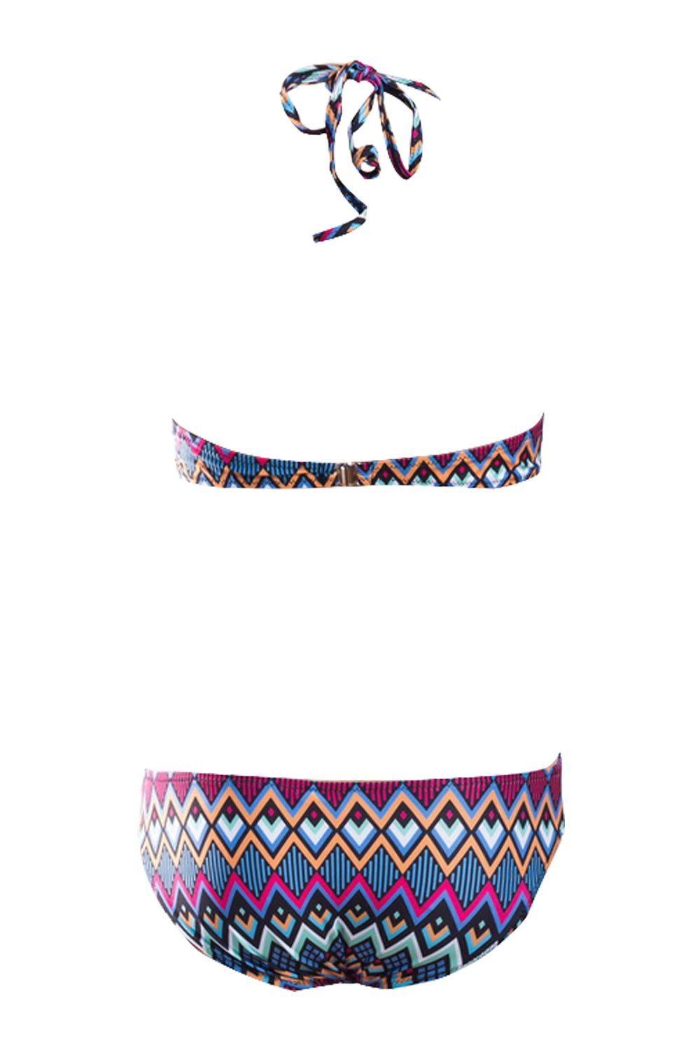 Iyasson Bohemia Print Hollow out Design One-piece swimsuit