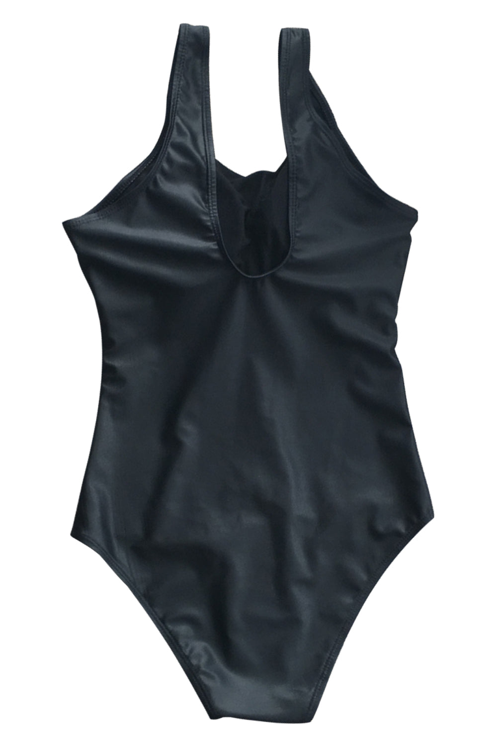 Iyasson Black Cat Pattern One-piece Swimsuit
