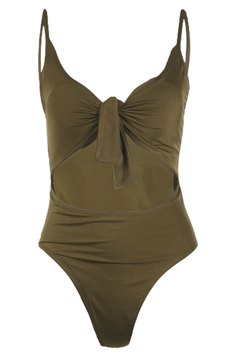 Iyasson Sexy Tummy Control Hollow Out One-piece swimsuit