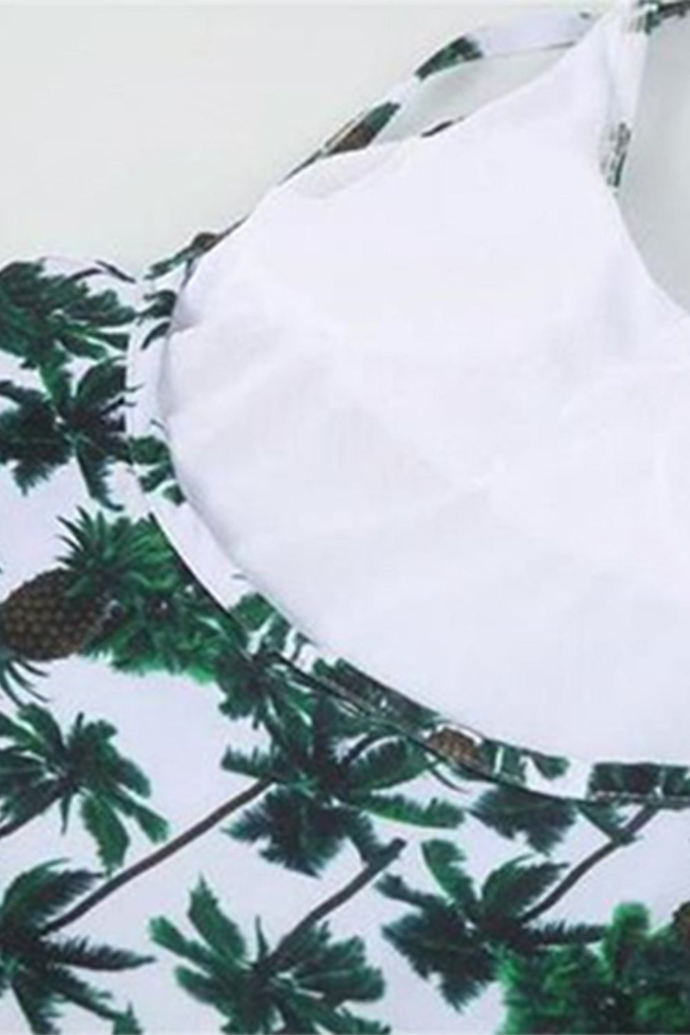 Iyasson Pineapple Printing Backless One-piece Swimsuit