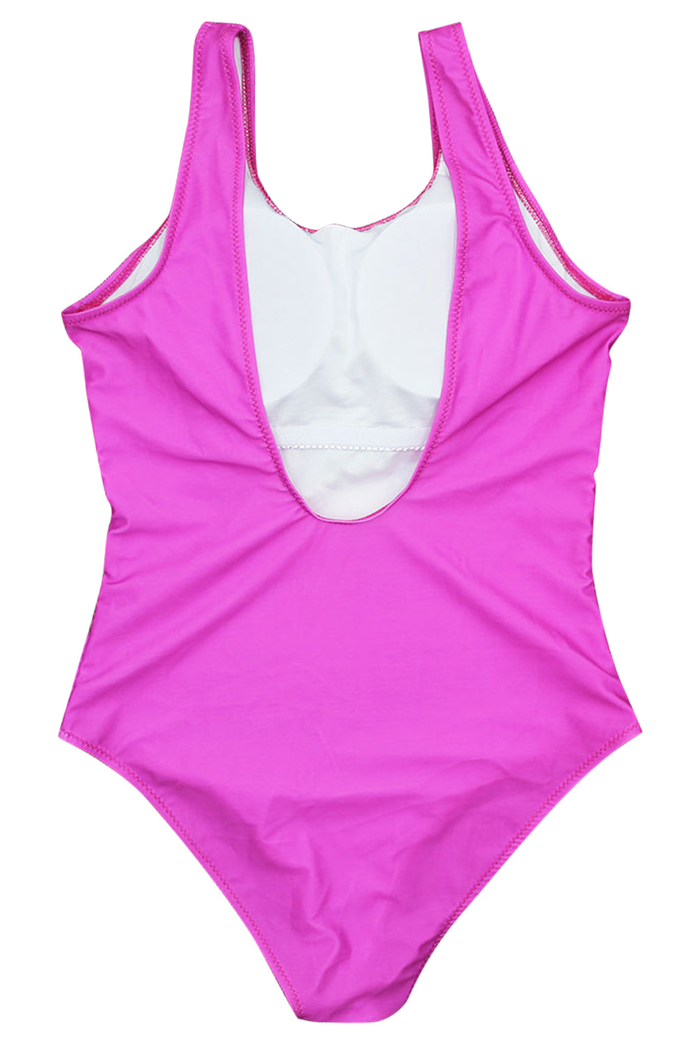 Iyasson Cute Ice-cream Printing With U-backline One-piece Swimsuit