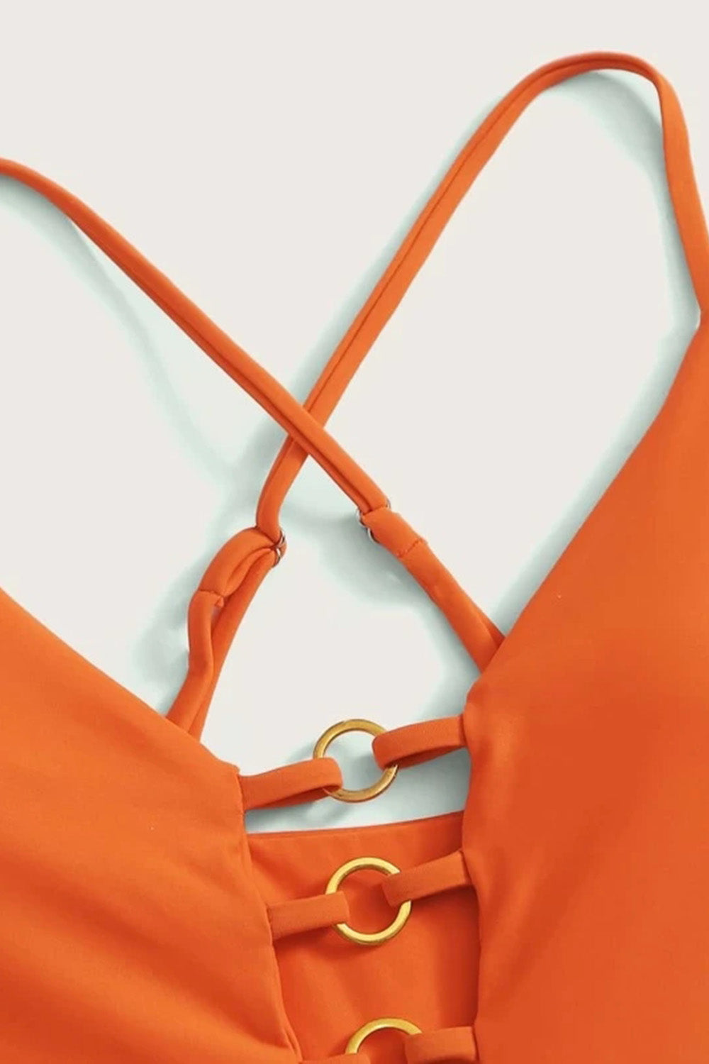 Ring Linked Detail One Piece Swimsuit