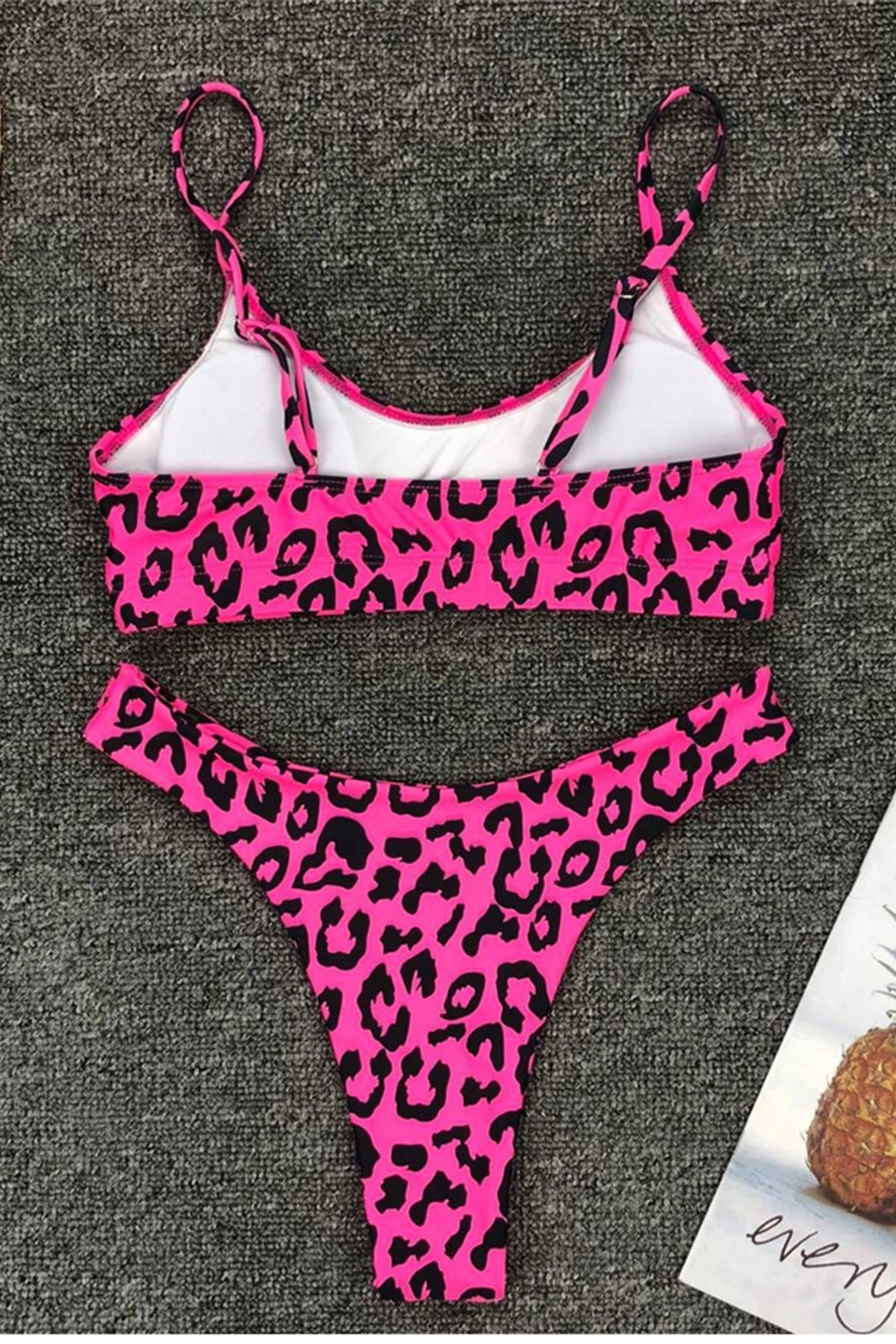 Female Leopard Print Beachwear Swimming Bikini Women