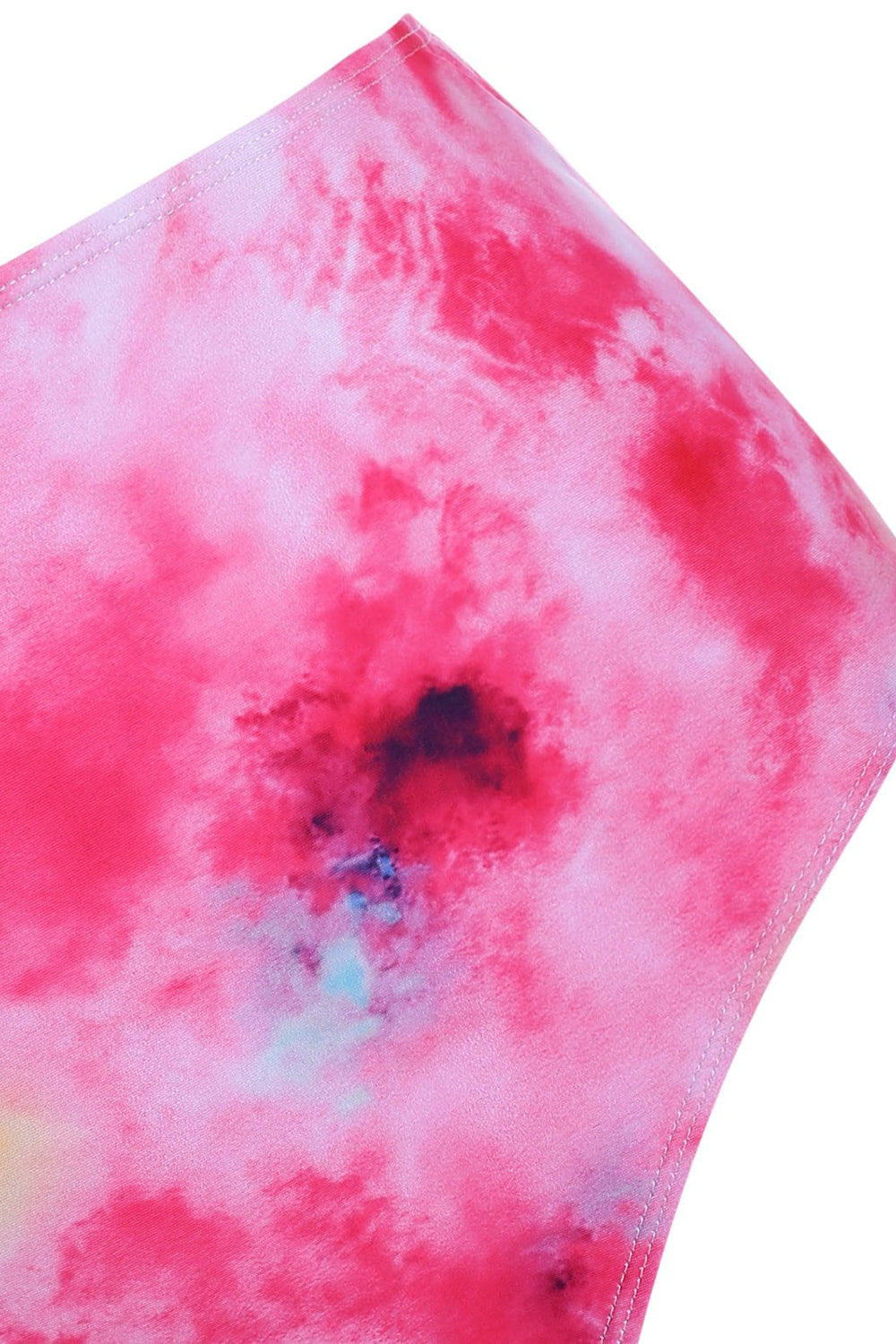 Tie Dye Buttons Bikini Swimwear