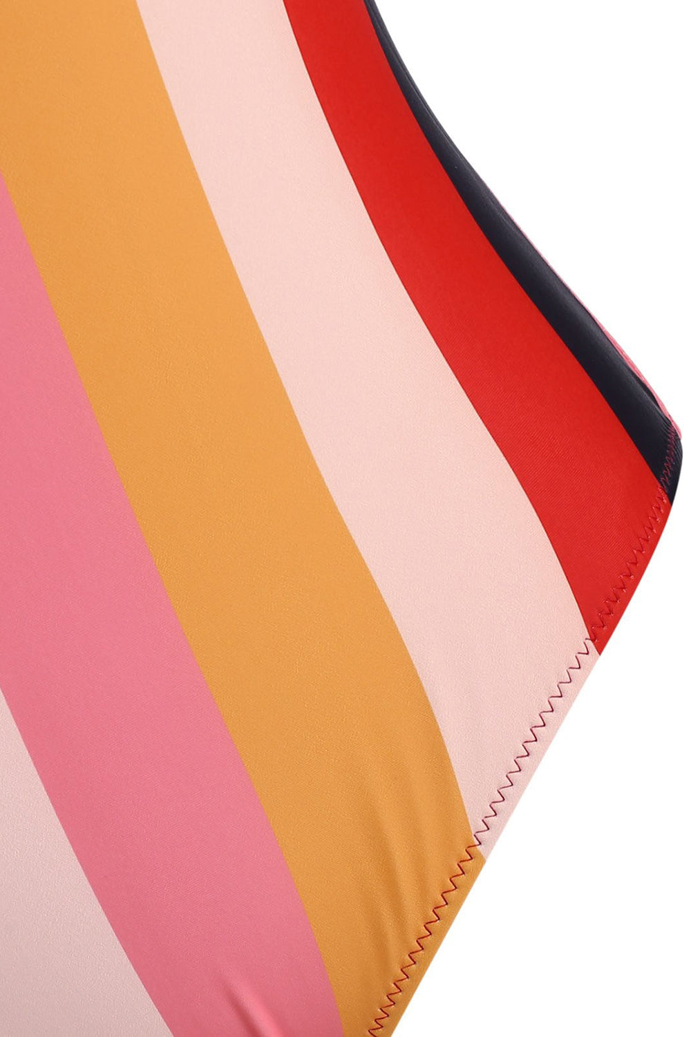 Striped Scoop Back Tank One-piece Swimsuit