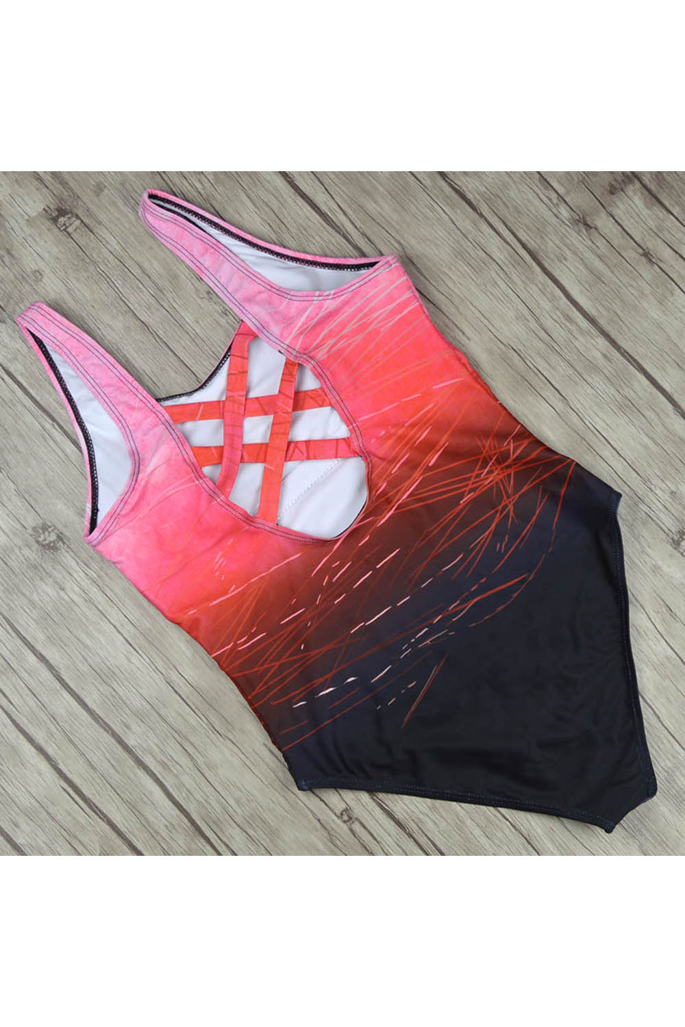 U neck Sexy One Piece Swimsuit