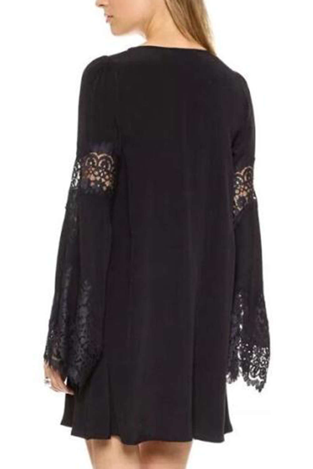 Iyasson Women's Long Sleeve Short Dress