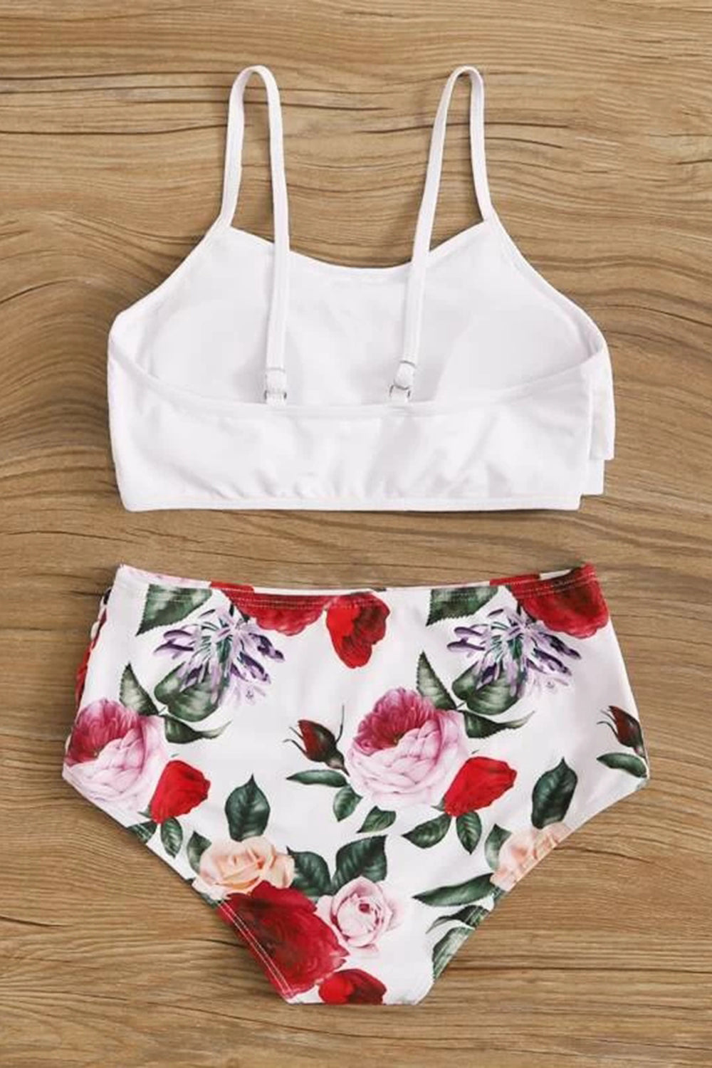 Girls Floral Tiered Layer Bikini Set