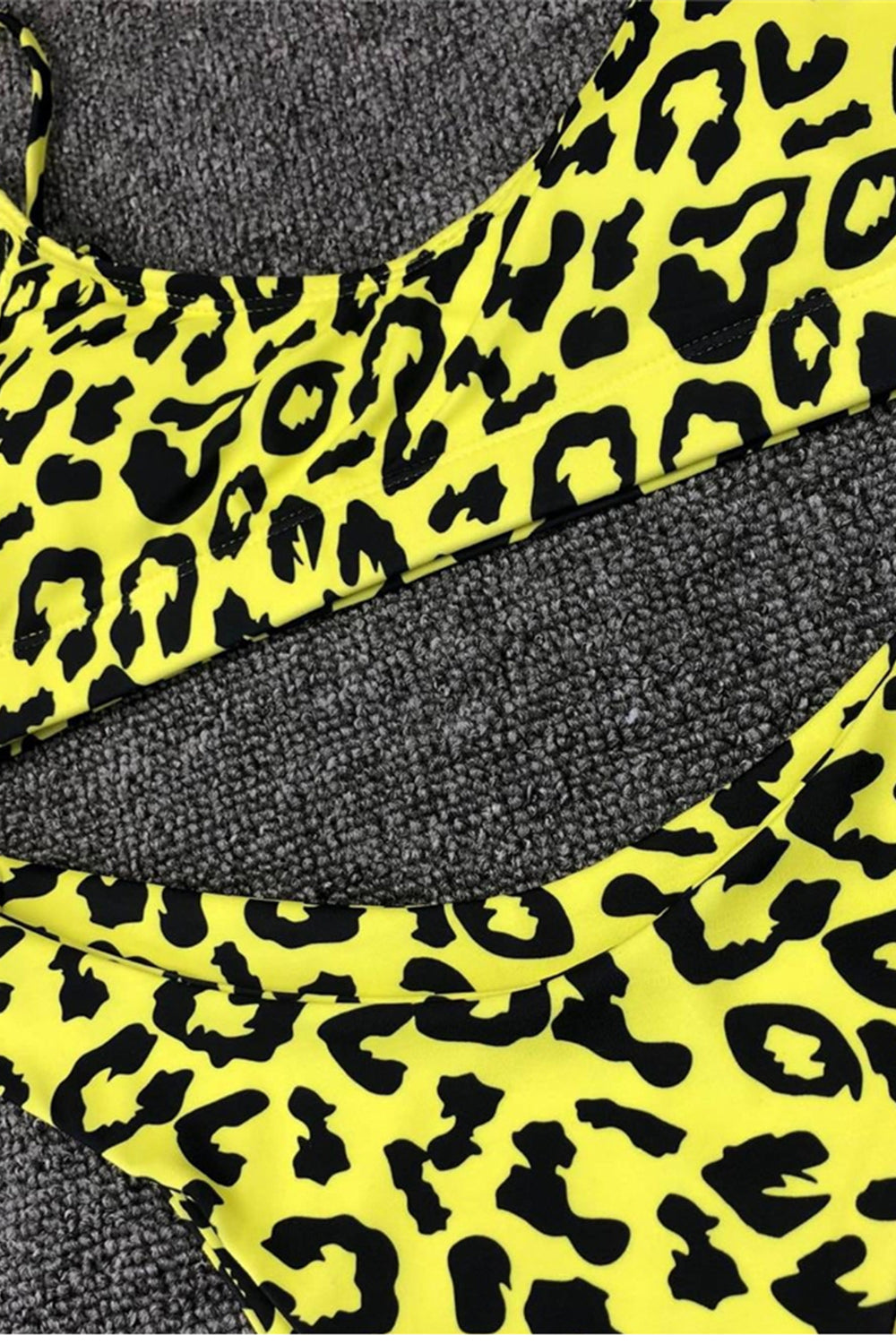 Female Leopard Print Beachwear Swimming Bikini Women