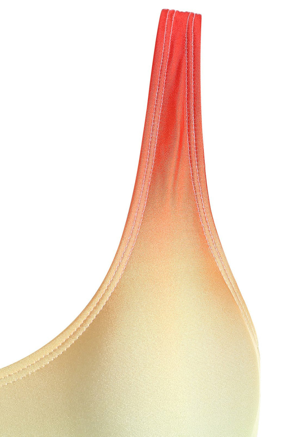 Rainbow Ombre Tank High Cut One-piece Swimsuit