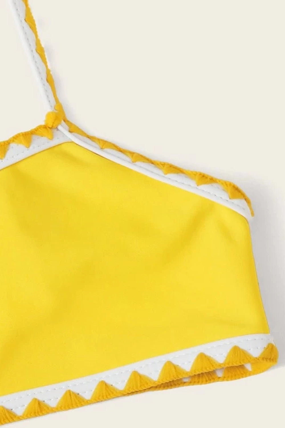 Girls Whip Stitch Criss Cross Bikini Set