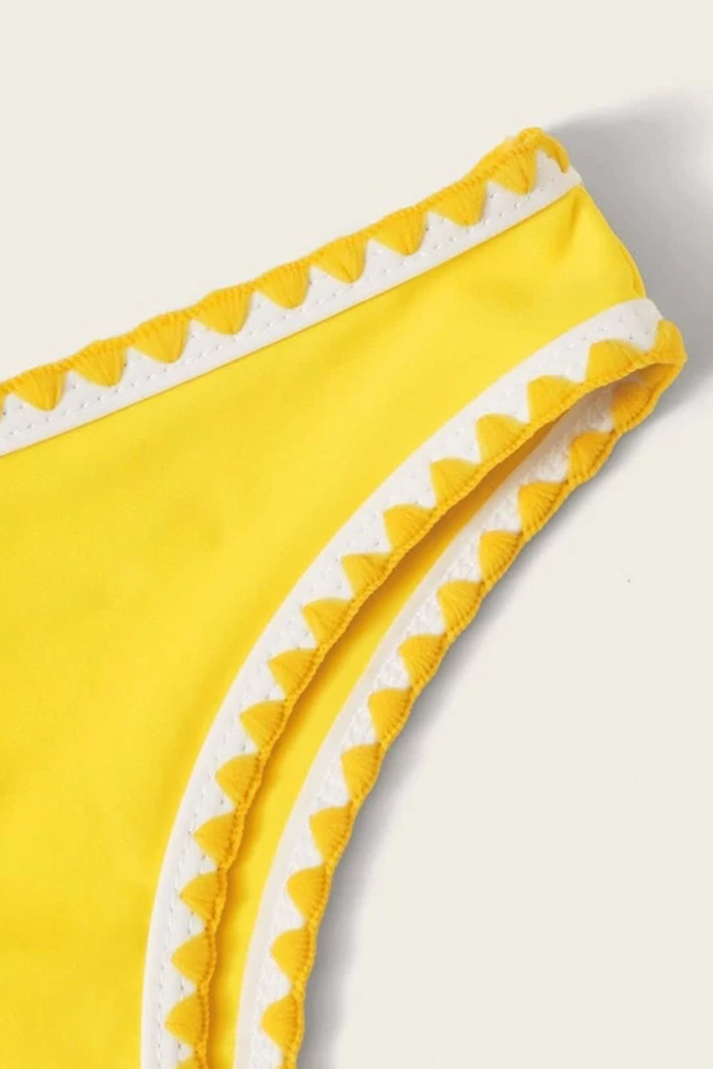 Girls Whip Stitch Criss Cross Bikini Set