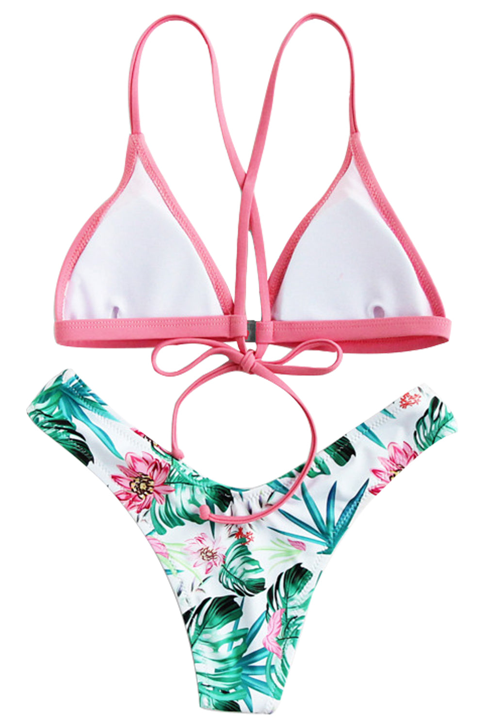 Iyasson printing bottom Bikini Set