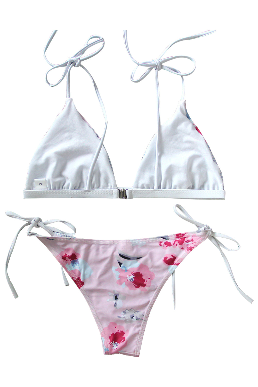 Iyasson Print and stripe design Bikini Set