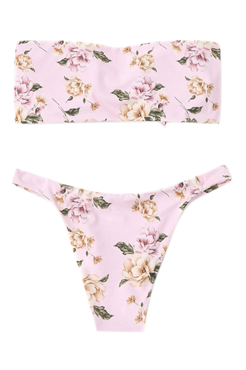Iyasson Charming Floral printing Bikini Set
