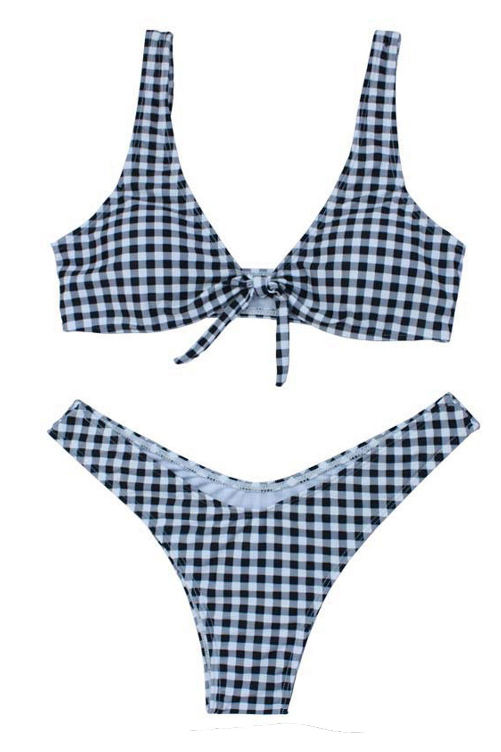 Iyasson Dazzling Plaid Bikini Set