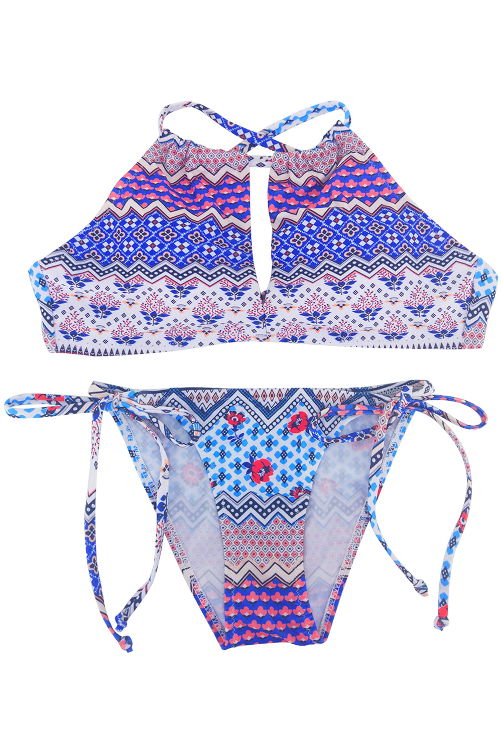 Iyasson Tank Top With Front Cut Out Design Boho Bathing Suits