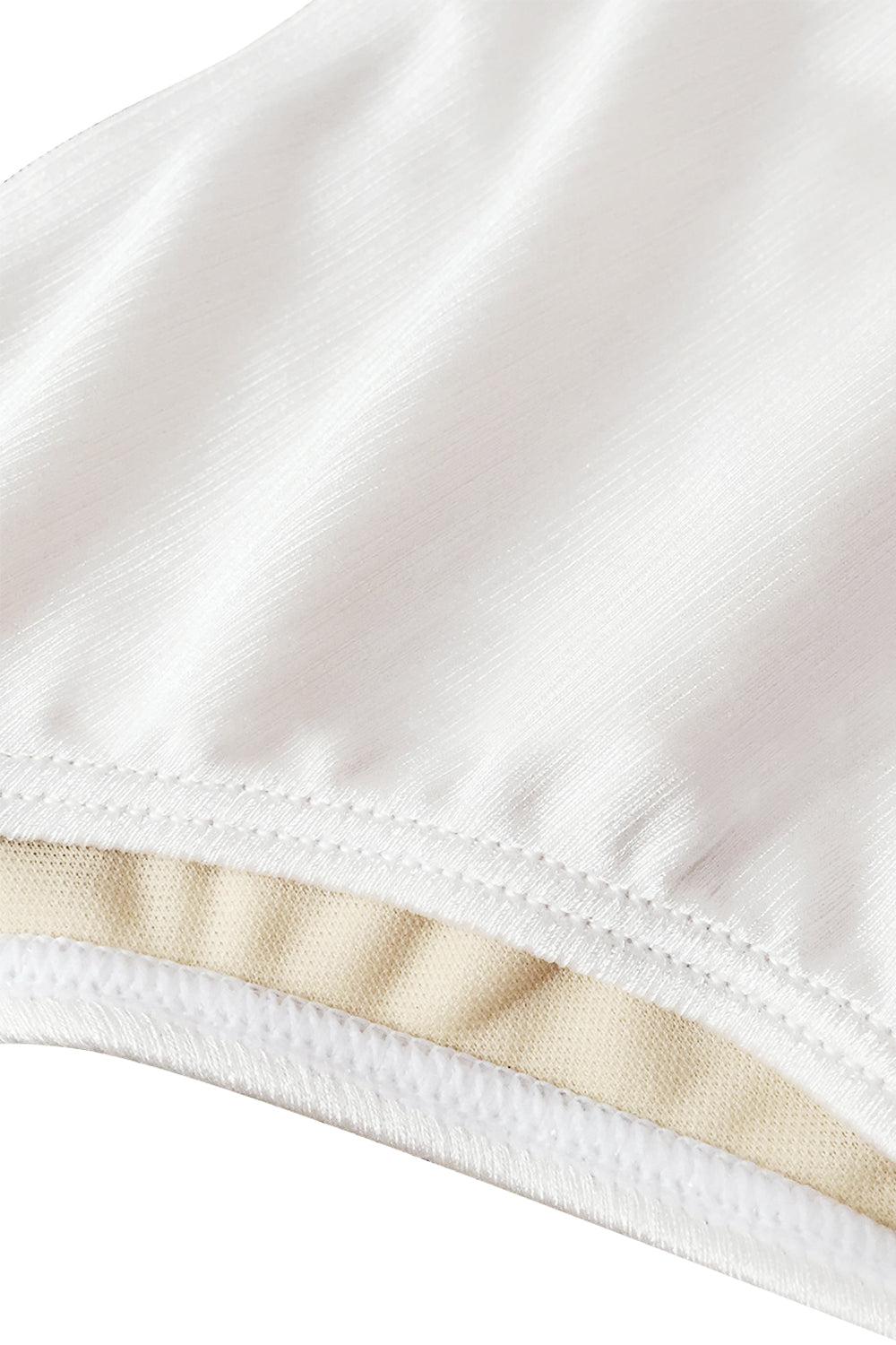 Iyasson Exquisite White Falbala Bikini Set