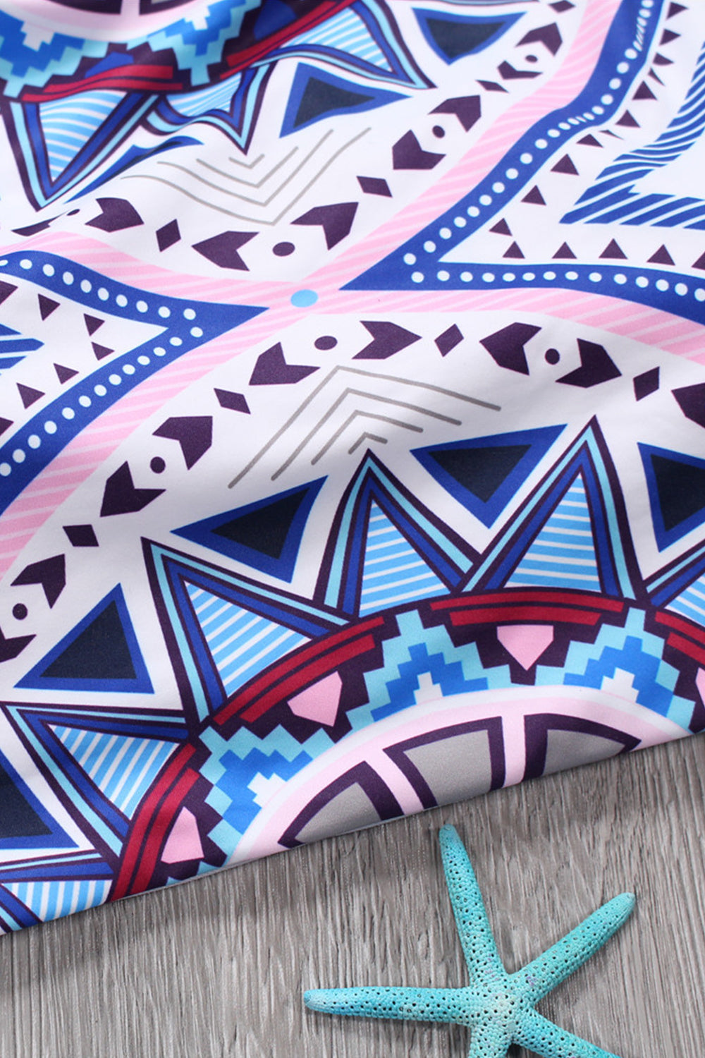 Iyasson Purple Trendy Sport Style High Neck Bikini Set