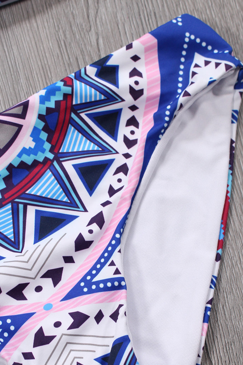 Iyasson Purple Trendy Sport Style High Neck Bikini Set