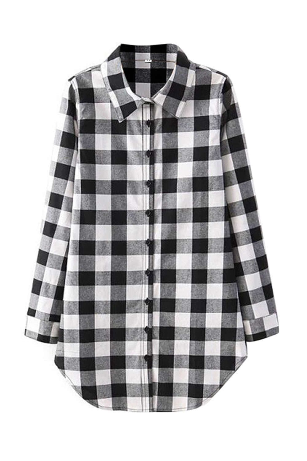 Iyasson Plaid&Check Long Sleeve Shirt